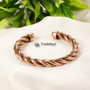 Premium Quality <b>Copper</b> Bracelets for Health & Style Arthritis Aid Jewelry with Comfort Unisex by Tradebyd - Product Image 1