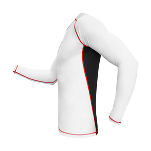 Diseño de grappling con logotipo privado personalizado BJJ Jiu Jitsu Kimono MMA Rash Guard Ropa de artes marciales mixtas Manga completa Característica elástica - Product Image 2