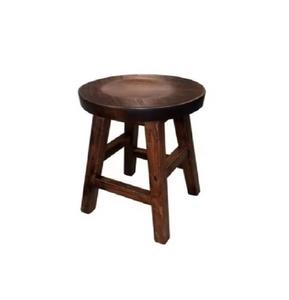 Fabricant de table basse industrielle de haute qualité Wabi-sabi avec tour ronde en bois de bouleau pour le salon - Product Image 3