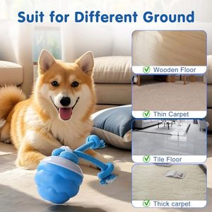 Nhà Máy Giá Thông Minh Tương Tác Con Chó Đồ Chơi Bóng Có Thể Sạc Lại Chuyển Động Kích Hoạt Vật Nuôi Đồ Chơi Với Âm Thanh Và Ánh Sáng LED - Product Image 5