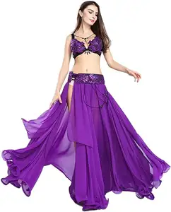 Latest Belly Dancing Costumes Women Bra Belt Skirts Dresses Belly Dancing Outfits Lady Performance Dress