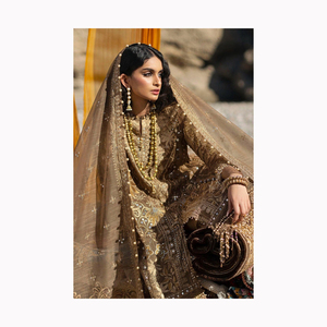 Robes de mariée en tulle de soie ivoire, dentelle pakistanaise, ourlet à demi-manches, personnalisables, haute qualité - Product Image 5
