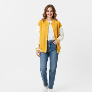 Veste de baseball pour femmes en coton avec imprimé design respirant à séchage rapide Fournisseur d'usine Vente en gros Fabrication sur mesure Mode décontractée - Product Image 1