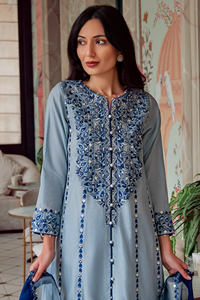 Vestido de fiesta paquistaní Salwar Kameez informal de estilo indio, vestido de fiesta paquistaní, traje de algodón para mujer, vestidos elegantes cosidos para mujer - Product Image 2
