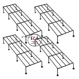 ชั้นวางเครื่องเทศทำจากแก้วและกระถางดอกไม้ทำความสะอาดได้ง่ายชั้นวางเครื่องเทศทำจากโลหะสำหรับห้องครัวในบ้านมาใหม่ - Product Image 6