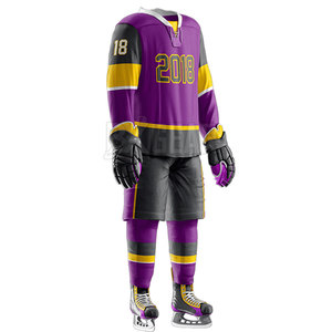 Recién llegado, uniforme de hockey sobre hielo ligero y transpirable, materiales de poliéster duraderos para protección - Product Image 4