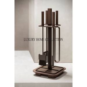 Heavy gauge iron fire pit tools set with stylish curved handles and sturdy design for effortless <b>control</b> of burning logs - Product Image 6