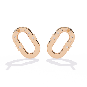 Boucles d'oreilles en or 18 carats brillantes avec diamant de laboratoire, boucles d'oreilles de qualité supérieure - Product Image 6