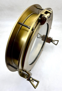 Miroir décoratif de fenêtre de hublot rond en métal poli antique nautique, cadeau de collection, décoration de la maison - Product Image 4