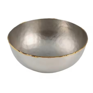 Top Demanding Dinnerware Decorated <b>Metal</b> Serving <b>Bowl</b> Creative Design Most Selling Best Quality Khajoor <b>Bowl</b> With Stand for Sale - Product Image 3