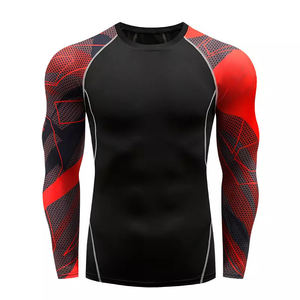 Protège-éruptions à manches longues OEM Arts martiaux MMA Rushguard BJJ Jiu Jitsu brésilien Protège-éruptions à impression par sublimation MMA - Product Image 1