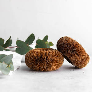 Brosse à récurer en fibre de coco, accessoires de maison et de cuisine, brosses à récurer en coco - Product Image 3