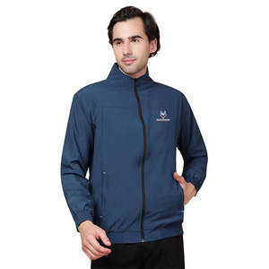 Veste d'entraînement pour hommes avec manches complètes et matériau léger à séchage rapide Veste d'entraînement décontractée pour hommes - Product Image 1