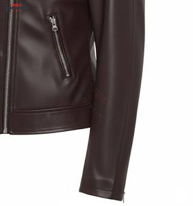 Chaqueta de Cuero para Mujer, Moda 2025, Talla Grande, Transpirable, con Rayas, Personalizada - Product Image 4