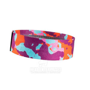 Bandas de botín de Yoga de Color sólido impresas personalizadas más vendidas bandas de resistencia de tela elástica para ejercicio - Product Image 5