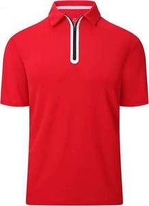 Camisa para hombre-Polo informal de manga corta para hombre que absorbe la humedad - Product Image 2