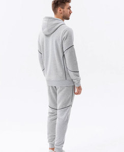 ชุดวอร์มผ้าฝ้าย45% โพลีเอสเตอร์สำหรับวิ่งชุดวอร์มสำหรับผู้ชายชุดวอร์มผ้าคอตตอนสำหรับวิ่งไซส์เราออกแบบโลโก้ได้ตามที่ต้องการ - Product Image 1