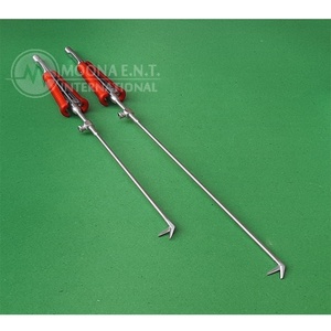 Ciseaux-pinces pour chirurgie cardiaque, ensemble de 2 pièces, angle de la pointe 45 degrés vers le haut et diamètre de la gaine 3 mm, insert de canal de nettoyage - Product Image 2