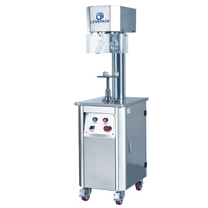 Aggraffatrice semiautomatica per lattine di birra in alluminio in acciaio inossidabile Levapack 750W/sigillatrice per lattine - Product Image 2