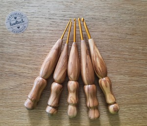 PUSELIFE Bambou manche en bois Double tête tressage accessoires Dreadlocks Crochet crochets Dreadlock outils fil Crochet aiguille - Product Image 1