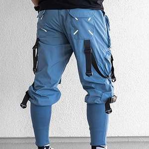 Techwear กางเกงอเนกประสงค์สำหรับผู้ชายเสื้อผ้าแนวสตรีทในเมืองเสื้อผ้าแฟชั่นคาร์โก้แนวยุทธวิธีสวมใส่สบายกางเกงอรรถประโยชน์คุณภาพระดับพรีเมียม - Product Image 5