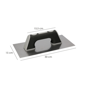 Spatola Professionale con Manico in Polipropilene, Liscia, 300x150 mm. - Product Image 2