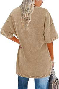 เสื้อยืดโอเวอร์ไซส์ผ้าฝ้ายวินเทจเฮฟวี่เวทไซส์220กรัมสะพายไหล่พาดไหล่ระบายอากาศได้มีลายพิมพ์ที่มีคุณภาพสูง100% ตามสั่ง - Product Image 2