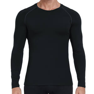 Logo personnalisé chemise de gymnastique à manches longues pour hommes sonnerie de compression confortable pour Gym Crew Fitness musculation chemise ajustée - Product Image 3