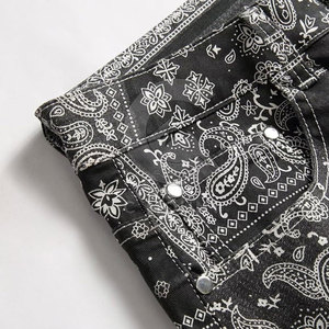 Pantalones Vaqueros Estampados para Hombre, Jeans de Moda, Ropa Casual Urbana, Estilo Moderno, Uso Diario, Look Moderno para Hombre - Product Image 4