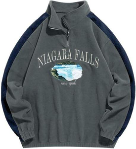 Sweat à capuche funky pour hommes coupe ample avec un design artistique créatif et une sensation de confort - Product Image 1