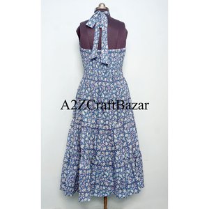 Robe de plage sans manches pour femme, style vintage, imprimé floral, élégante et confortable, idéale pour les vacances. - Product Image 6