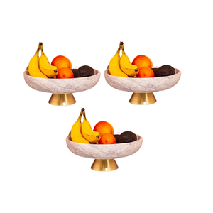 Bol à fruits couleur or en acier de qualité supérieure pour table de cuisine bol de service décoratif à salade de fruits - Product Image 2