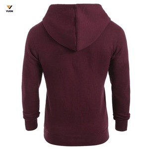 Sudadera con capucha de invierno con cremallera de algodón 100% de alta calidad para hombre, sudadera transpirable con estampado de logotipo personalizable con patrones lisos en 3D - Product Image 3