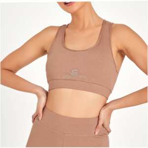 Haut sans manches ensemble de survêtement décontracté Fitness Yoga femmes taille haute leggings respirants et ensemble de soutien-gorge de haute qualité - Product Image 3