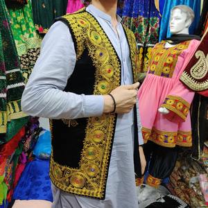 เสื้อกั๊กผู้ชายแบบดั้งเดิมของอัฟกานิสถาน งานฝีมือ สำหรับงานแต่งงาน งานเฉลิมฉลอง และงานเทศกาลต่างๆ - Product Image 2
