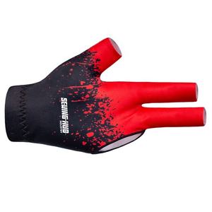 Personalizable 2 dedos billar guantes de taco de billar hecho de poliéster Spandex resto tipo logotipo personalizado caja de embalaje - Product Image 6