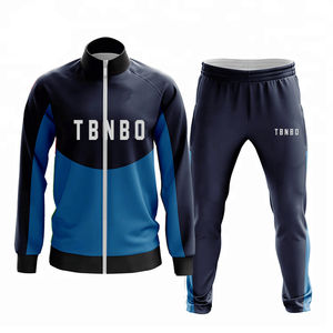 ชุดกีฬาผ้าโพลีเอสเตอร์สำหรับผู้ชาย & ยูนิเซ็กส์ชุดวอร์มเข้ารูป100% เป็นมิตรกับสิ่งแวดล้อมและแห้งเร็วออกแบบลายทาง - Product Image 3