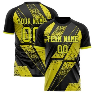 Nombre personalizado transpirable gradiente Graffiti Retro 3D impreso hombres verano FÚTBOL Camisetas manga corta al por mayor para hombres - Product Image 5