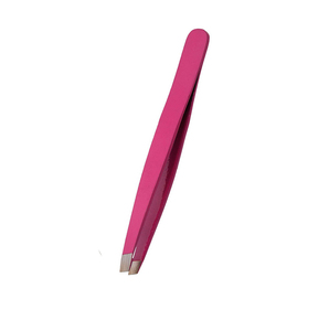 Pinzas para cejas de acero inoxidable de color rosa, tamaño 9,5 cm, pinzas para manicura, punta puntiaguda, herramienta de belleza duradera para uso doméstico, 9,5 cm - Product Image 4
