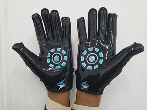 Gants de football américain de protection des mains Nouvelle arrivée Gants de football américain avec design personnalisé et imprimé - Product Image 5