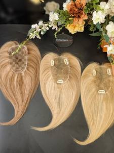 Vente chaude 2025 Topper Handtied 100% Remy Hair Extensions de cheveux Yaki raides vierges de haute qualité cuticule complète - Product Image 2