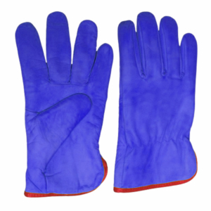 Guantes de seguridad de cuero de grano de cabra de alta resistencia, resistentes a la abrasión, resistentes a altas temperaturas para trabajos industriales - Product Image 2