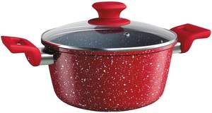 Ensemble de casseroles à induction de style classique 7 pièces Couleur volcanique Revêtement en marbre Aluminium Antiadhésif Poêles Pots pour une utilisation en cuisine - Product Image 2