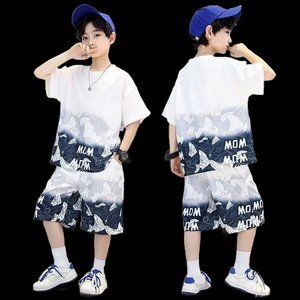 Ropa para niños Camiseta de verano para niños y pantalones cortos Conjunto de 2 piezas Fabricación para niños por Pakistán Conjunto de verano para niños - Product Image 5