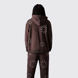 <b>Zip</b> <b>up</b> and Sweatpants Set Men's <b>Zip</b> <b>up</b> <b>Hoodie</b> Tracksuits With Premium Quality Screen Printing and Heavyweight Cotton Fleece Set - Product Image 4