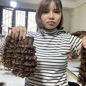 Extensions de cheveux humains crépus bouclés, en vison vierge brut, paquets d'alignement, vente en gros - Product Image 2