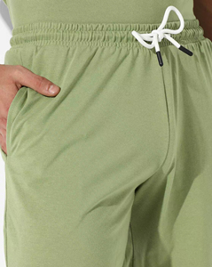 Ropa informal de verano Ropa de hombre Conjunto de dos piezas Camisa y pantalones cortos Conjunto Streetwear logotipo serigrafiado personalizado chándal para hombre - Product Image 6