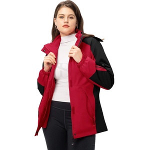 Cortavientos de nailon transpirable personalizable para hombres y mujeres, chaqueta de lluvia con relleno de algodón estampado para senderismo al aire libre, Frente informal - Product Image 4