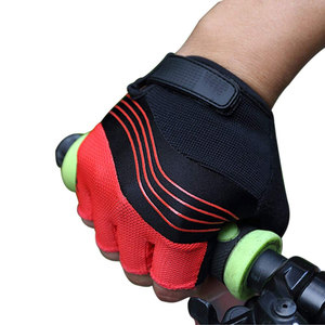 Gants de cyclisme d'hiver unisexes mi-doigts de haute qualité coupe-vent taille plus sangle de poignet réglable couleur personnalisée néoprène cuir - Product Image 6