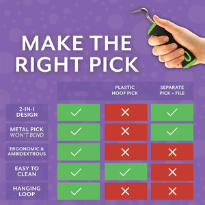 Veterinary Instrument Hoof <b>Pick</b> In Wooden <b>Handle</b> With Copper Bristle Shoe Scraper Available In All Kinds & Qualities - Product Image 4